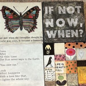 Sugarboo & Co all wood wrapped wall boxes